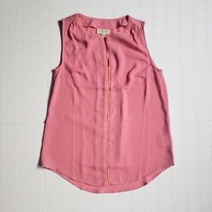 Modcloth pink sleeveless blouse tank top